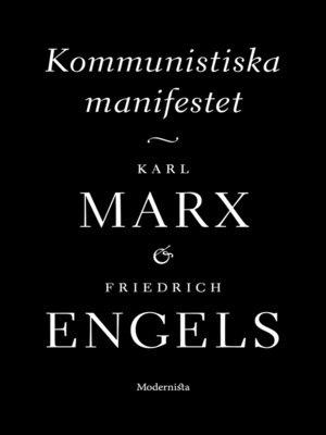 cover image of Kommunistiska manifestet